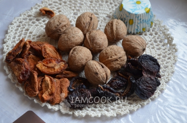 Ингредиенты для конфет из сухофруктов