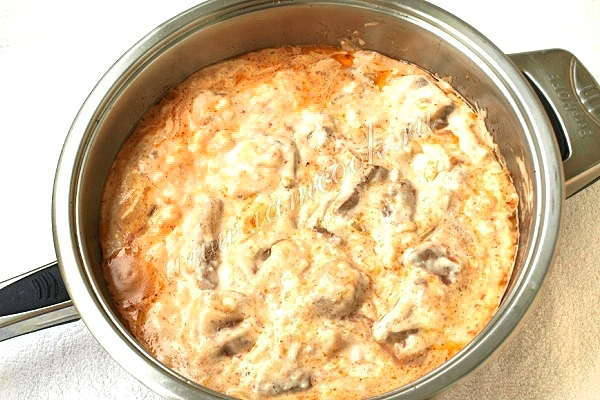 Печень в соусе
