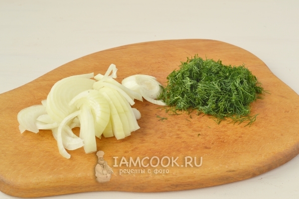 Лук и укроп