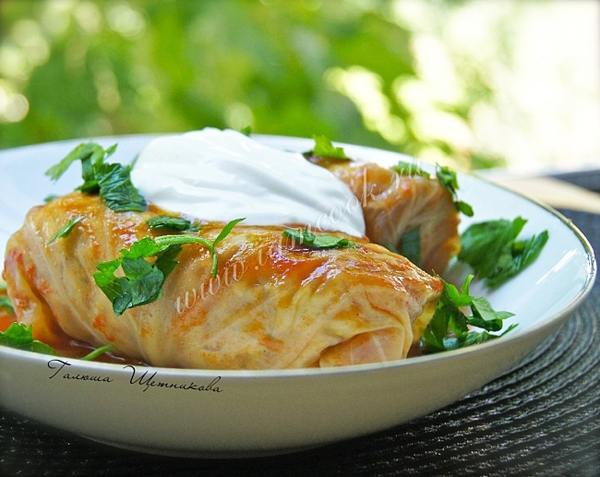 Рецепт голубцов с мясом и рисом