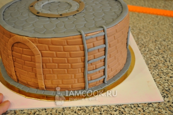 Сделать из мастики арку и лестницу