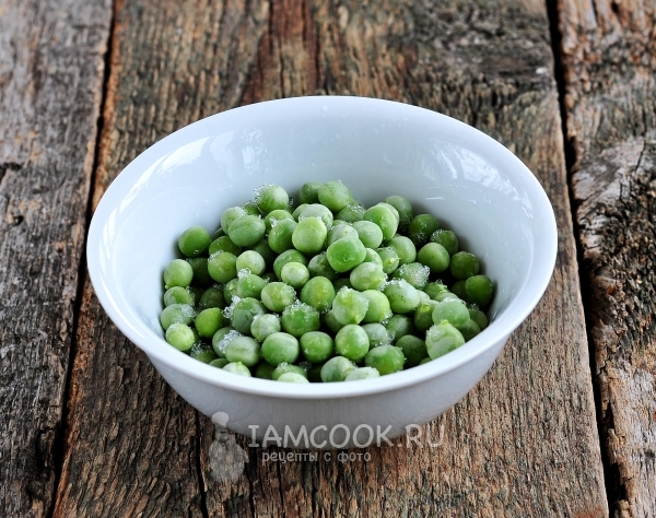 Подготовить зеленый горошек