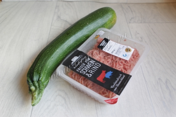 Ингредиенты для приготовления фаршированных кабачков