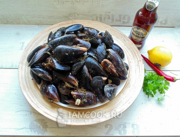 Ингредиенты для запечённых мидий