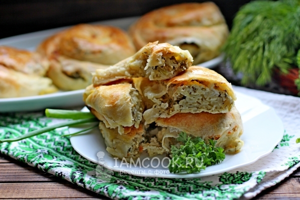 Рецепт молдавской вертуты с творогом