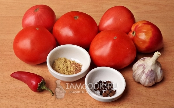 Ингредиенты для кетчупа на зиму в домашних условиях