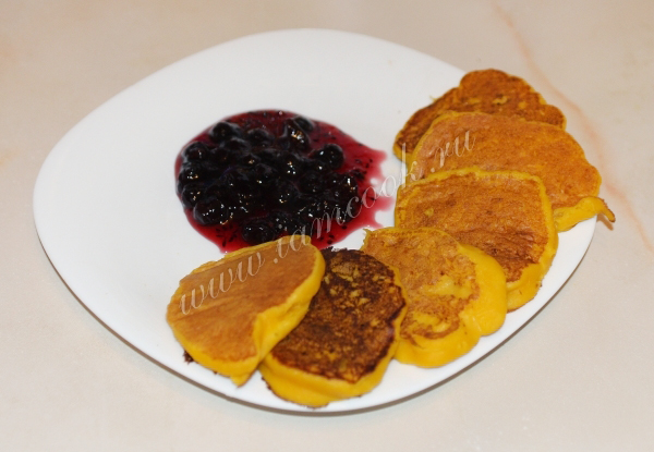 Рецепт оладьев из тыквы