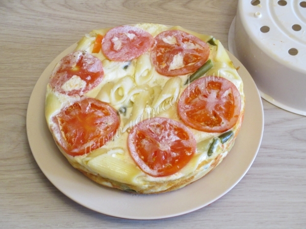 Запеканка макаронная с овощами