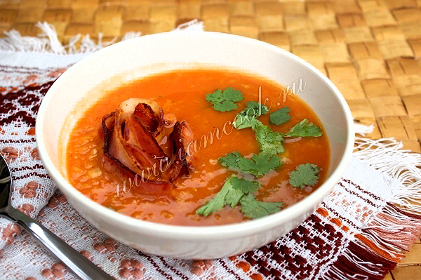 суп пюре из чечевицы