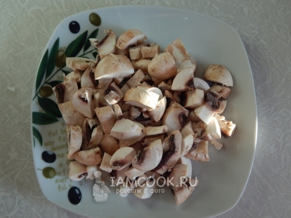 Грибы порезанные