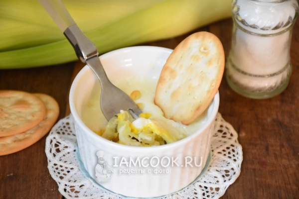 Фото яиц с луком-пореем