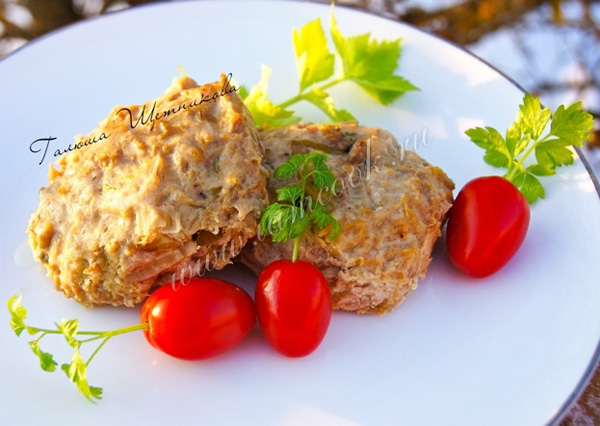 Куриные котлеты с капустой