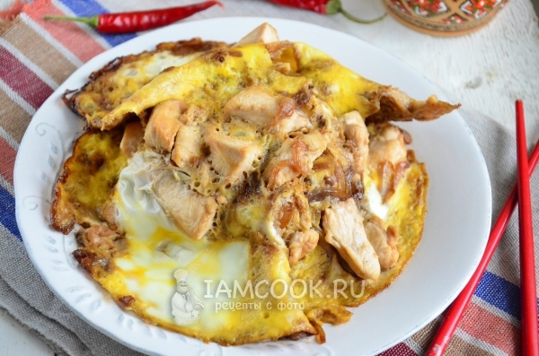 Фото омлета Оякодон