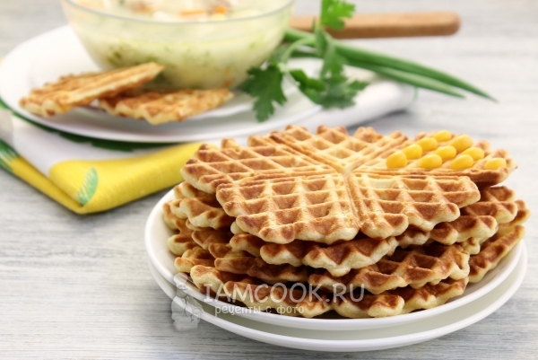 Рецепт вафель с кукурузой