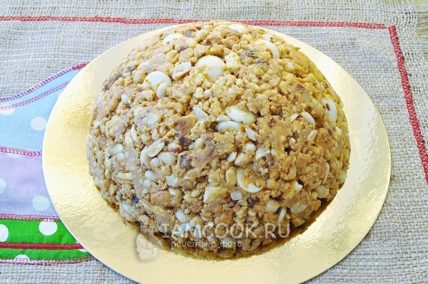 Придать торту форму полусферы