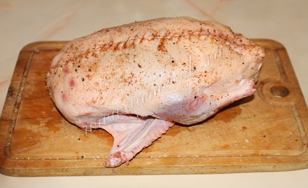 Фарширование утки