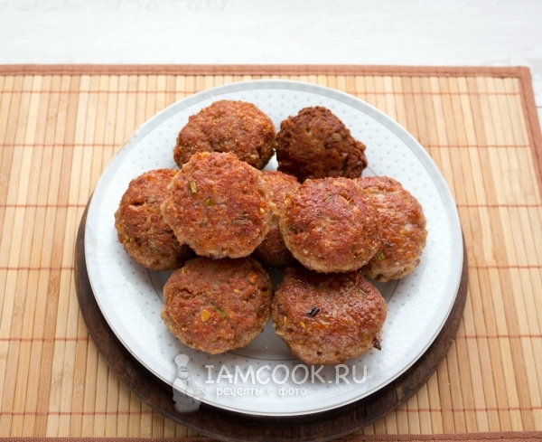 Обжарить все тефтели