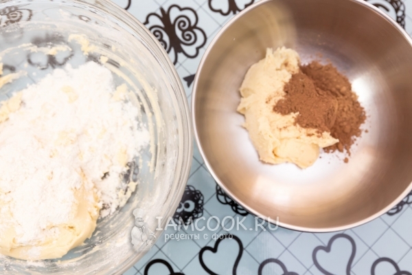 Разделить тесто на части