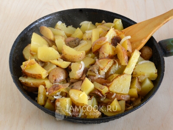Рецепт жареных опят с картошкой