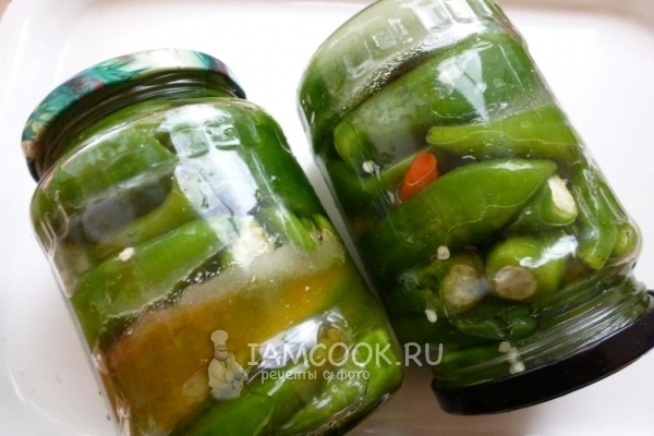 Готовый маринованный острый перец с медом