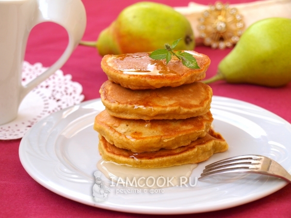 Фото оладий с грушами