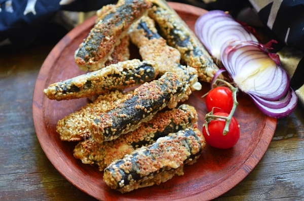 Закуска из нута в виде коорюшки