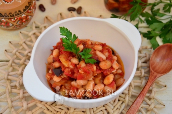 Фото салата с фасолью на зиму