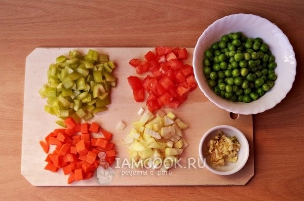 Измельчить овощи