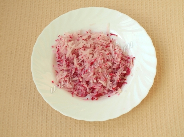 Редис на терке