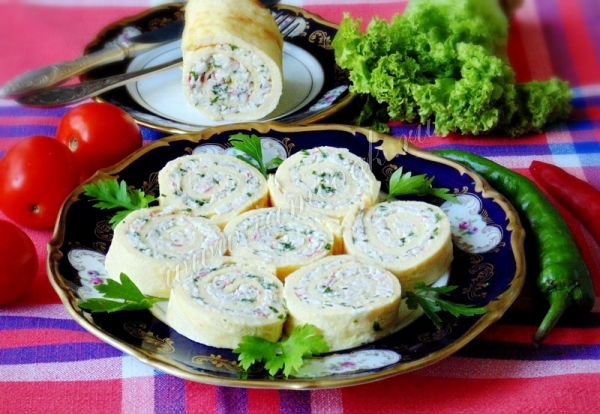 Рецепт яичного рулета