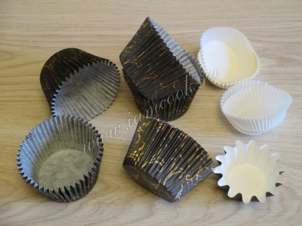 Бумажные формочки для выпекания кексов