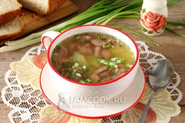 Гороховый суп с сосисками