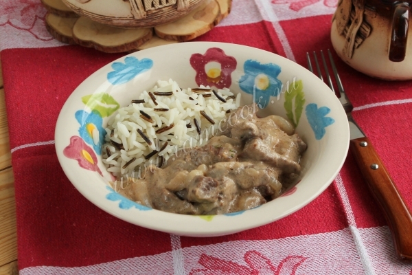 Бефстроганов в мультиварке