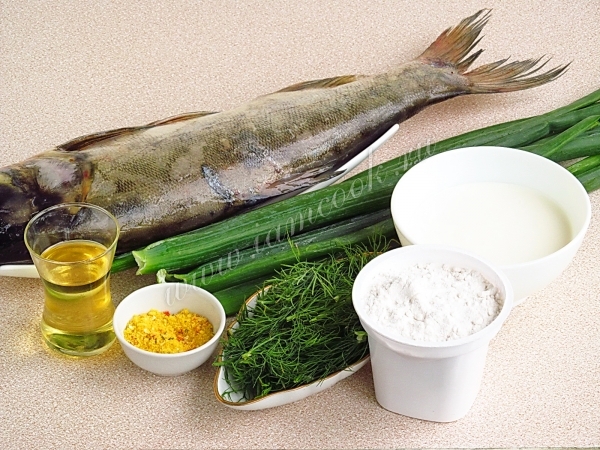 Ингредиенты для тушения толстолобика в соусе