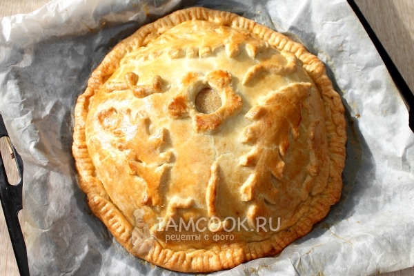 Готовый курник из блинов