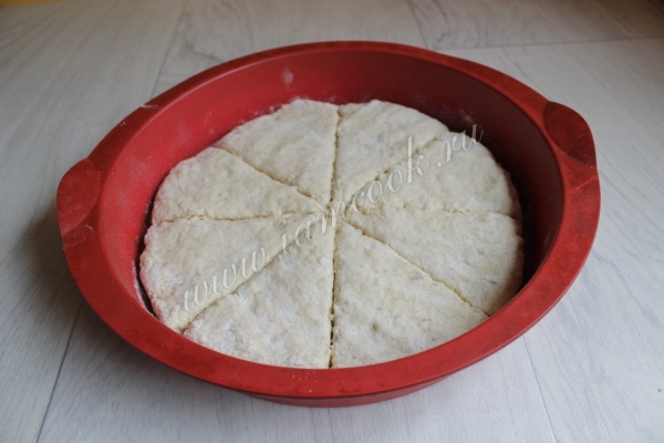 Тесто для сконов в форме