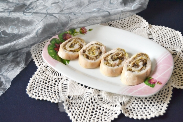 Рецепт куриного рулета в духовке