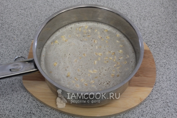 Всыпать овсяные хлопья
