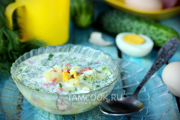 Фото окрошка на воде