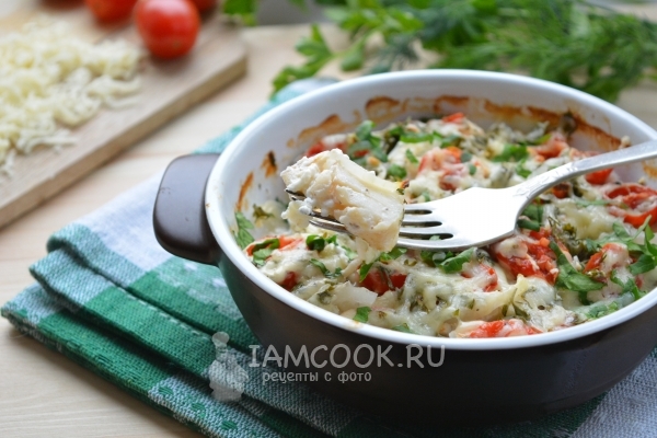 Фото трески запеченной в йогурте