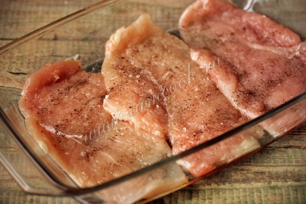 Отбитое куриное филе