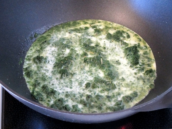 Сливки со шпинатом