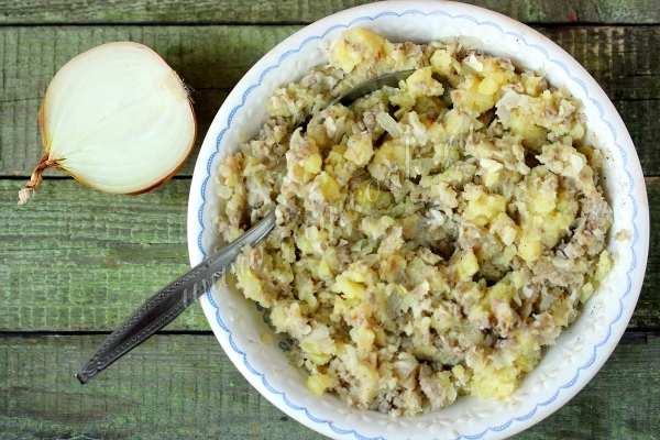 Перемешать начинку