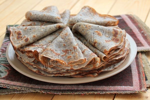 Рецепт блинчиков из черемуховой муки