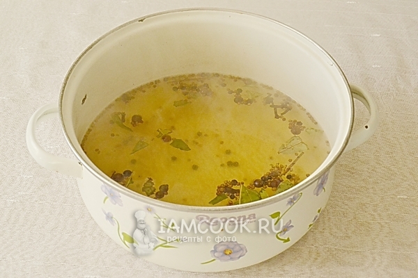 Нагреть рассол