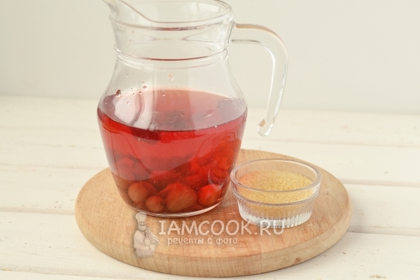 Ингредиенты для желе из компота