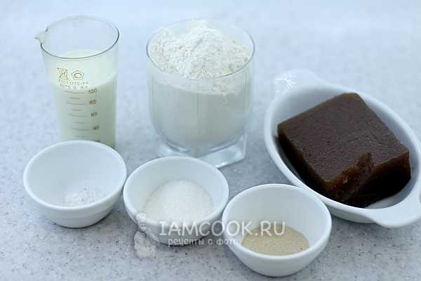 Ингредиенты для ватрушек с повидлом