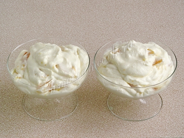 Десерт из творога и апельсина, фото