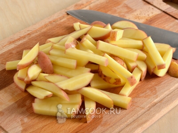 Порезать картофель