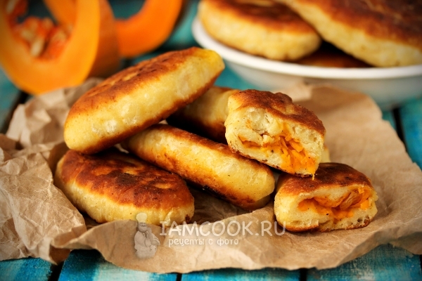 Пирожки с тыквой, рецепт